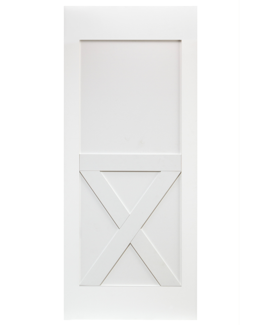 Half X-Brace Barn Door (Primed)