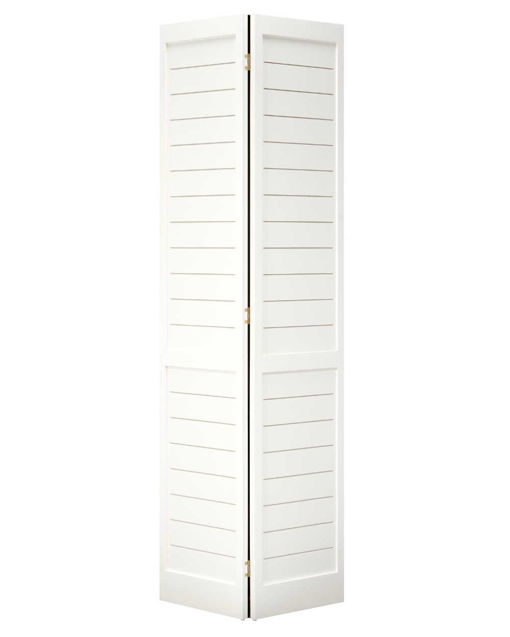 Louver/Louver Slotted 'Ship Lap' Bifold Interior Door (Primed)
