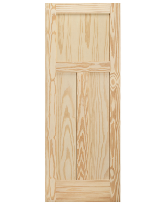 Three Panel Shaker Interior Door