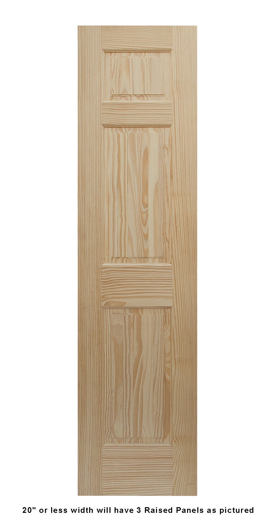 Raised Single Hip 6 Panel Pine Exterior Door | Wholesale Pine