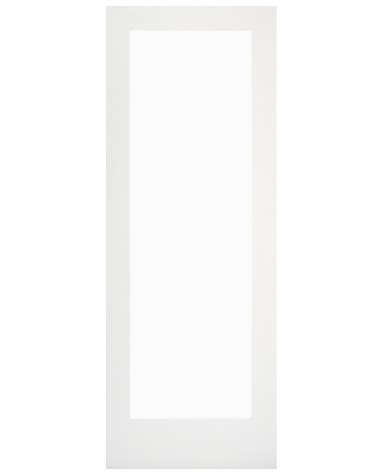 Single Lite Clear Shaker Interior Door (Primed)